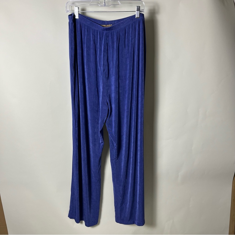 Notations Woman Heavyweight Slinky Pants Knit Blue Sz 1X Women’s Acetate Spandex